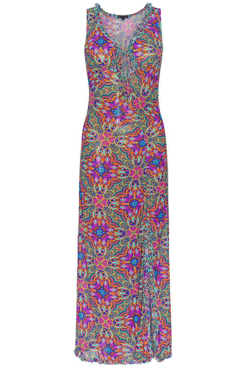 Tile Print Mesh Dress – VETCHY