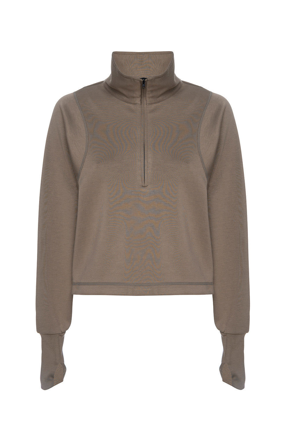 Rodeo Khaki Oversized Half Zip VETCHY