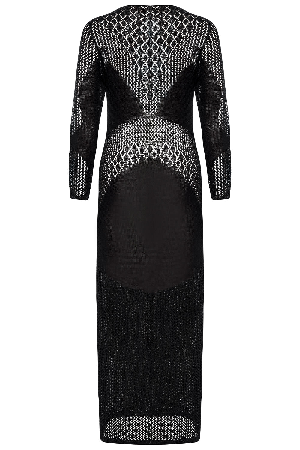 Cancun Crochet Black Dress