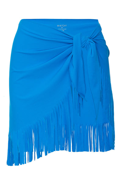 Front view of the Blue Sarong on a white background