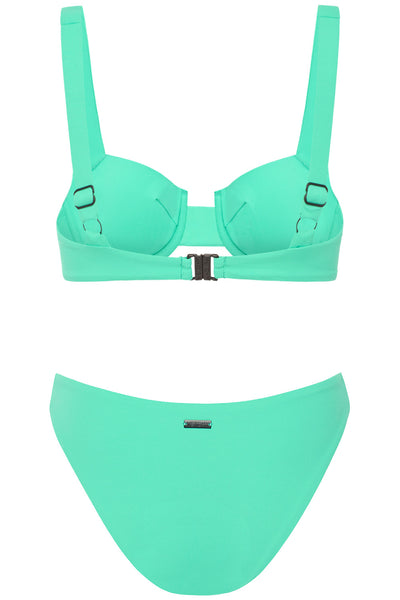 Laguna Bikini Mint Ribbed Set