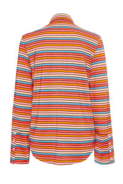 Back view of the Raya Stripes Shirt on a white background