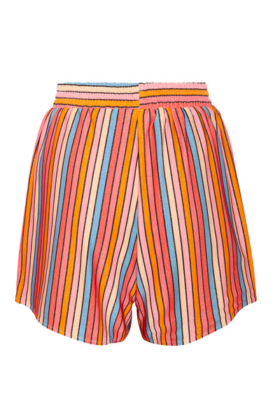 Back view of the Raya Stripes Short on a white background