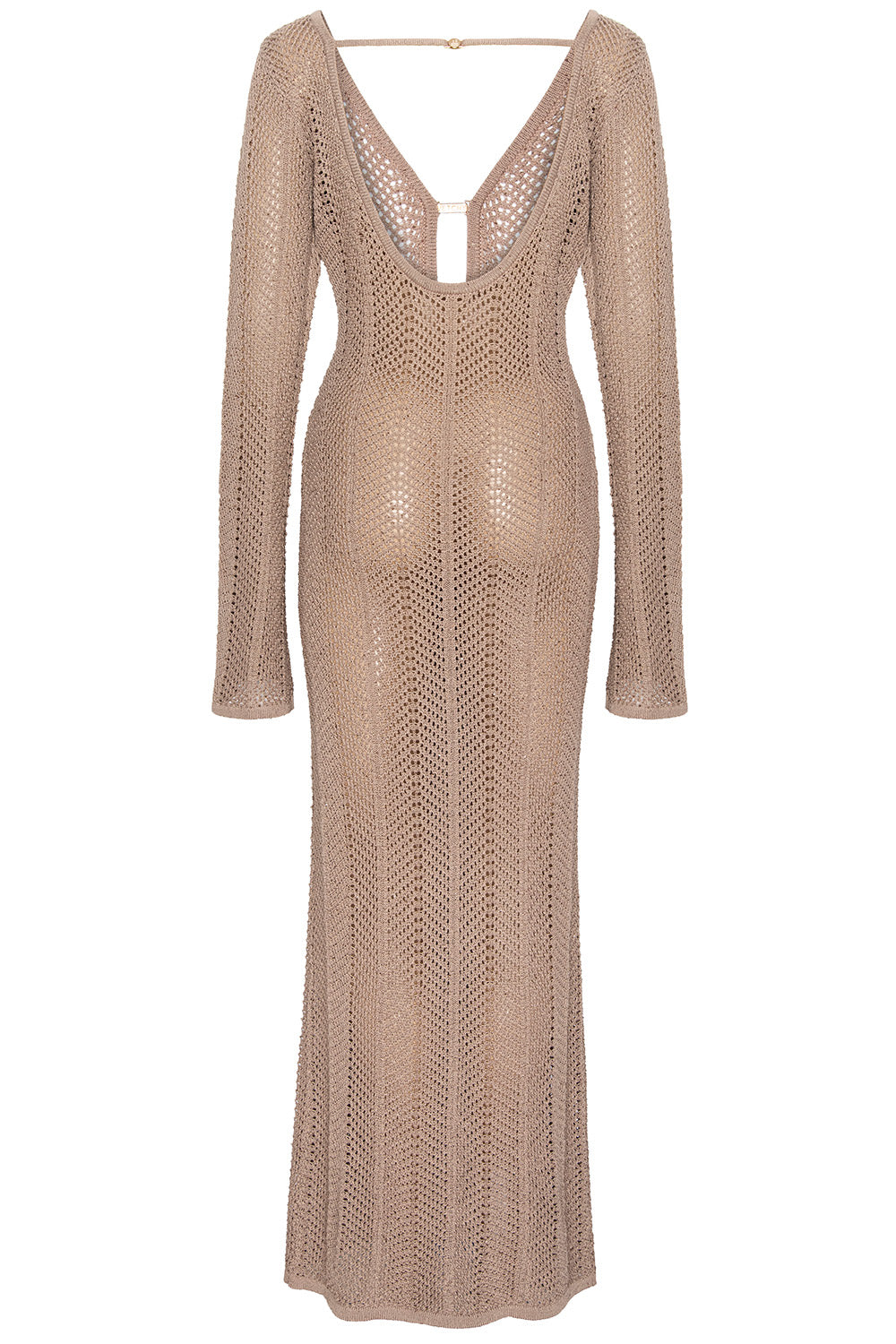 white christmas dresses Catch a Vibe Crochet Dress (Nude) main image 0