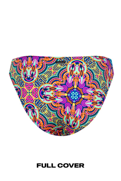 Front view of the Laguna Bikini Mexican Tiles Full Cover on the white 
