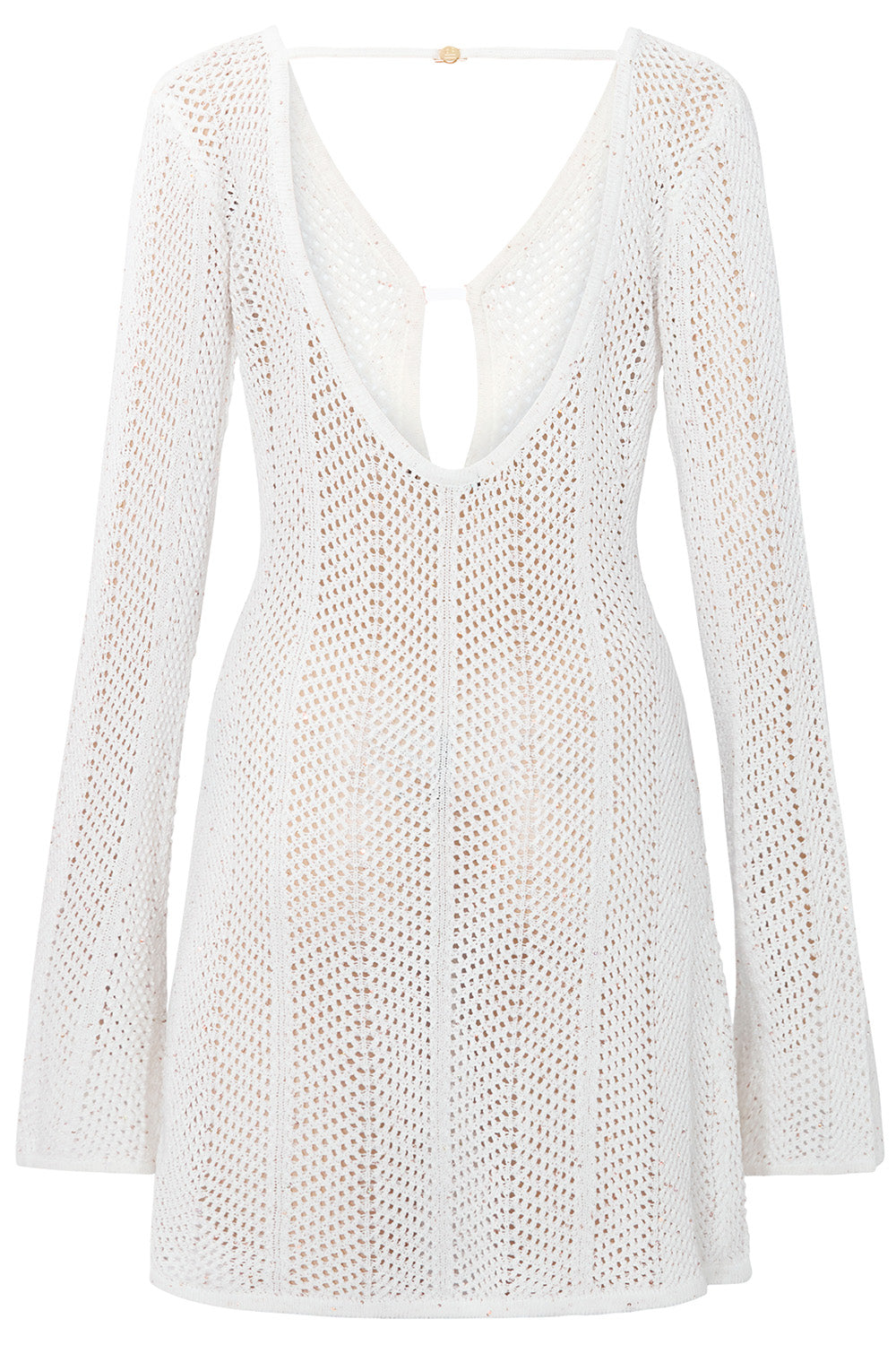 keyhole dress white Short – VETCHY 63