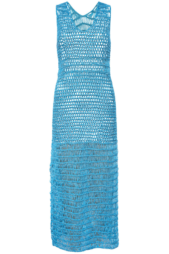 white christmas dresses Crochet Blue Long Dress – VETCHY