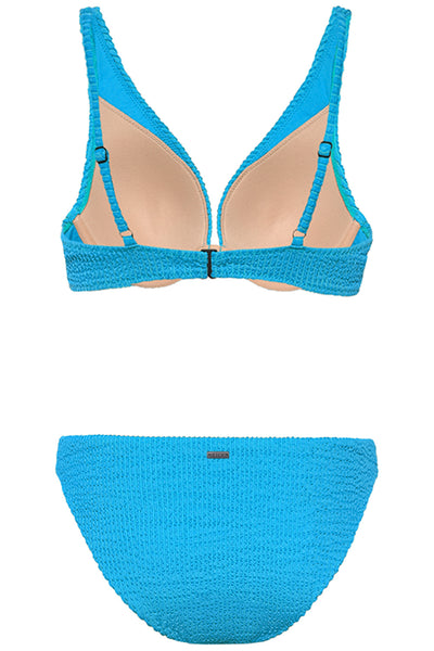 Bermuda Bikini Crinkle Blue Set