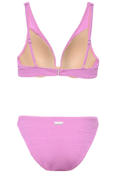 Bermuda Bikini Crinkle Pink Set