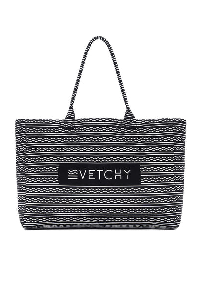 Front view of Vetchy tote bag on a white background