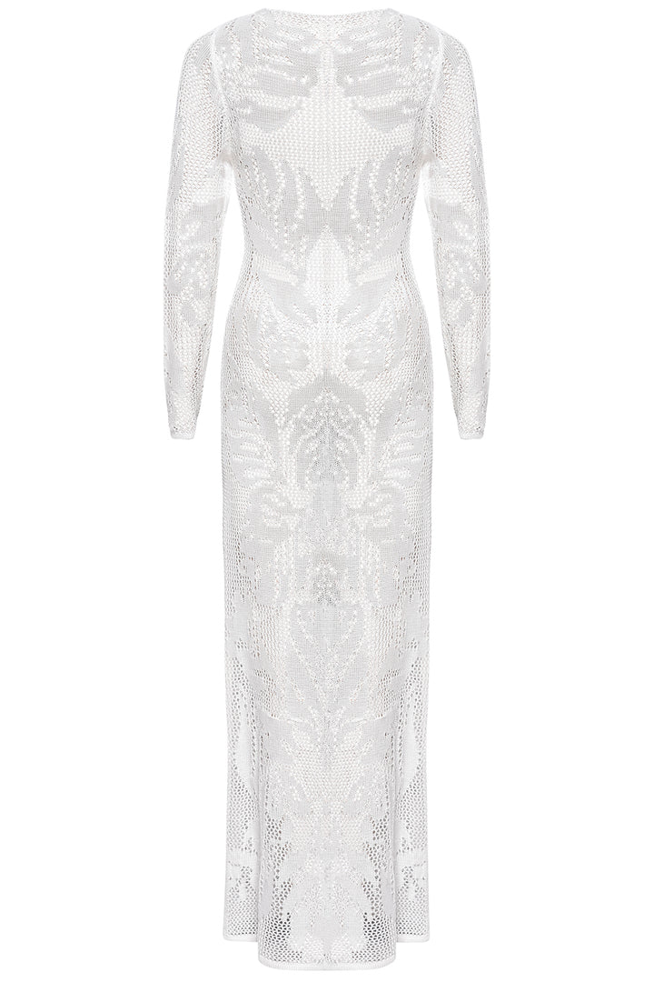 Cancun Crochet White Dress M / White