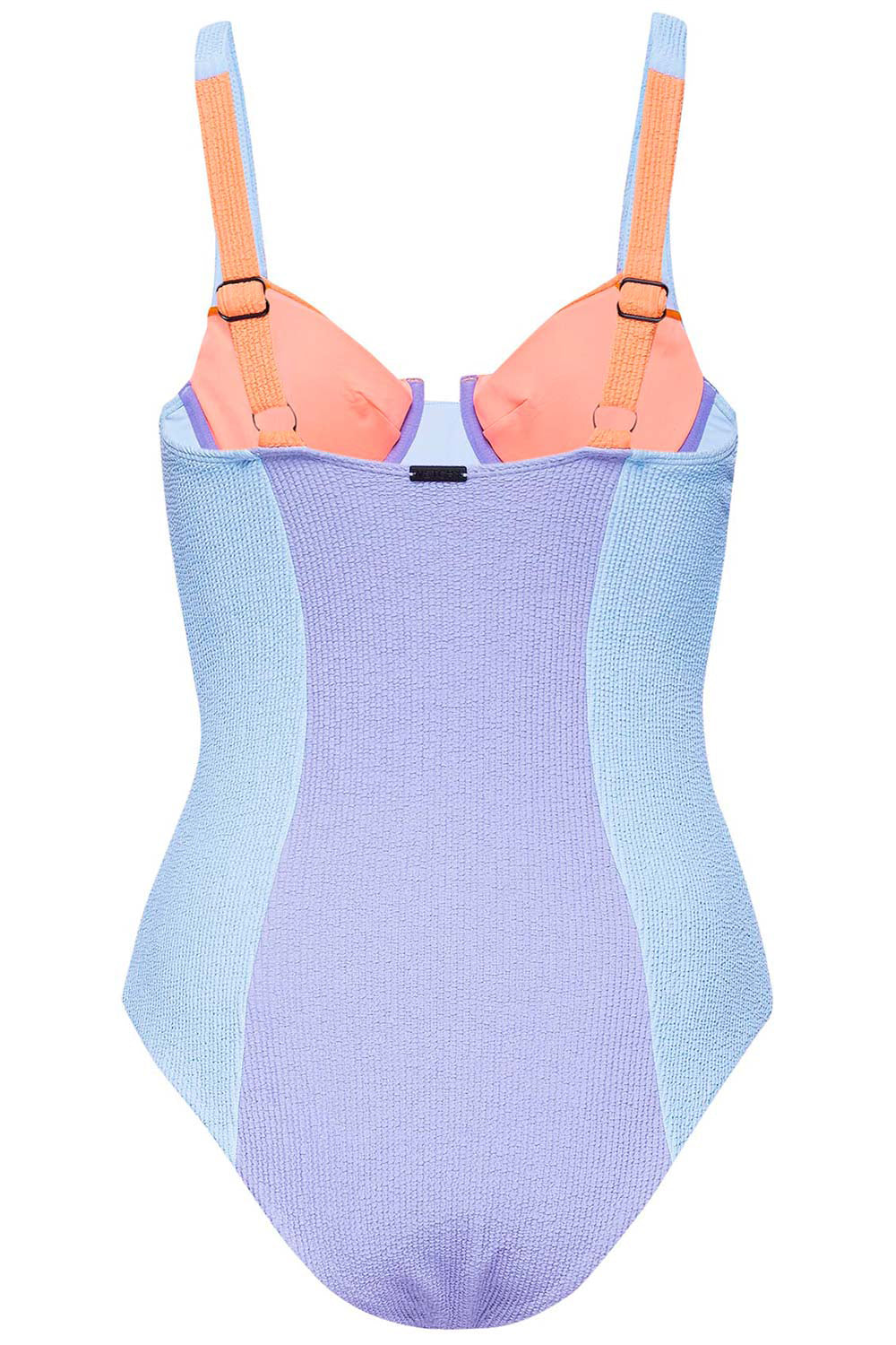 VKEKIEO Two-Piece Sets Swimsuit Halter Bra Style Soft Cup Blue M