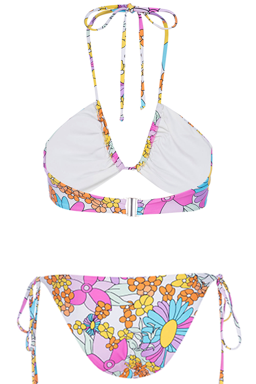 Floral Triangle Bikini Set