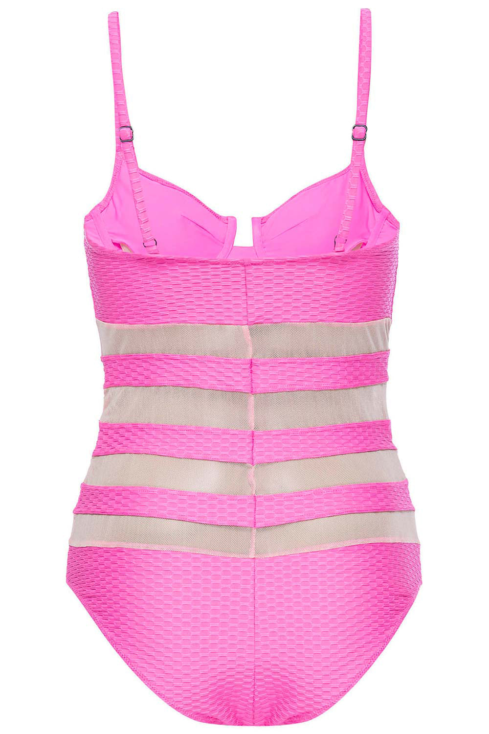 hot pink swim dress Mesh Underwire Swimsuit – VETCHY Zara Cream Denim Dress around comfort and style Long Maxi Dress Size:Med/Large